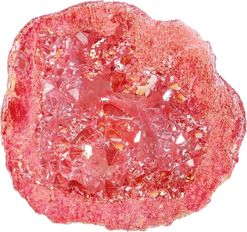 Vista 9 de Nupuyai Grupo de geoda de cristal de cuarzo con revestimiento de titanio irregular natural para Reiki Rock Crystal Mineral Espécimen para decoración