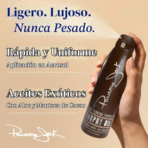 Vista 4 de Panama Jack Trophy Suntan Oil Spray, SPF 0, 5.5 onzas (paquete de 1)