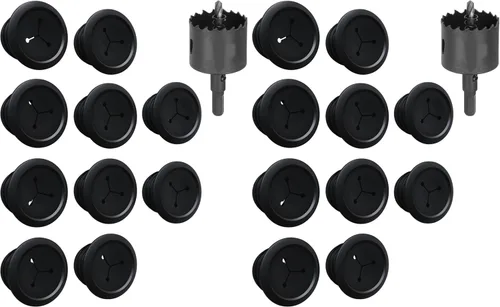 Vista 12 de ECHOGEAR Ocultadores de Cables de Pared para Gestión de Cables - Mini Ocultador de Cable de 2.25" Oculta 3 Cables de Bajo Voltaje Detrás de la Pared
