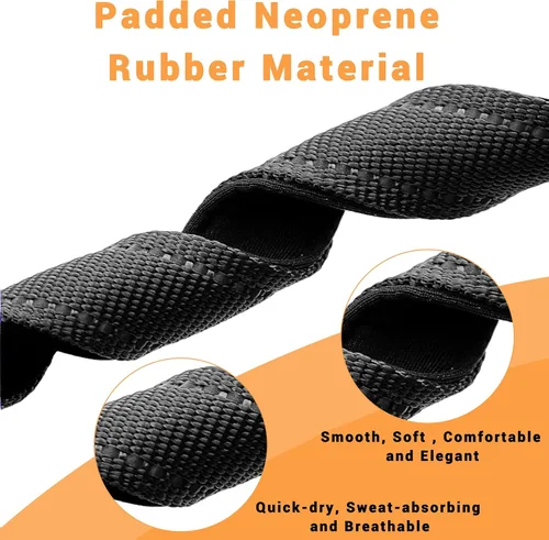 Vista 3 de Paquete de 2 collares reflectantes para perro con hebilla de bloqueo de seguridad, ajustable, suave, transpirable, cómodo, de nailon para perros