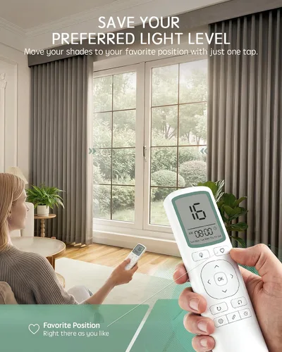Vista 5 de Yoolax 16-Channel EaseOne Remote, Works with All Yoolax Motorized Shades EaseOne Remote(16-Channel)