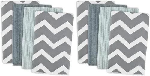 Vista 14 de DII - Juego de paños de cocina multiusos de microfibra, Aqua Chevron