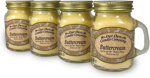 Vista 20 de Grandma's Kitchen - Mini vela perfumada en tarro Mason de Our Own Candle Company, 3.5 onzas (paquete de 4)