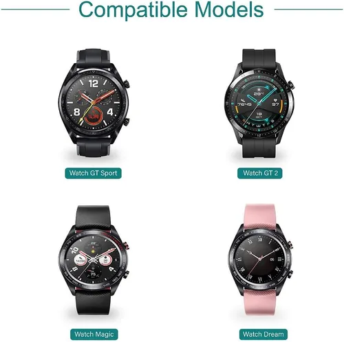 Vista 2 de TUSITA Cargador compatible con Huawei Watch GT, GT2, GT 2e Honor Watch Magic 1 2 GS Pro, Dream - 1M