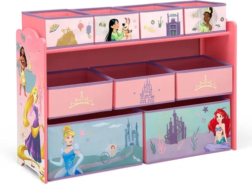 Vista 11 de Baby Shark Deluxe - Organizador de juguetes de diseño y almacenamiento de 9 contenedores por Delta Children, certificado Greenguard Gold