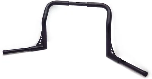 Vista 8 de HTTMT- US-TGHD-HB025-BK2-1-1/4" Ape Hanger Manillar de 12 pulgadas de altura compatible con Harley Touring con carenado Batwing