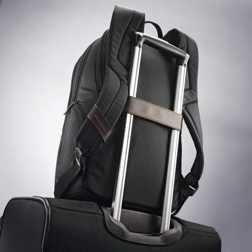 Vista 17 de Samsonite Mochila de negocios Kombi, Negro/Marrón, Mochila de negocios Kombi