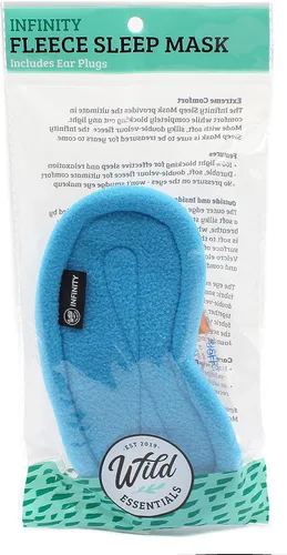 Vista 7 de Wild Essentials Infinity Fleece - Máscara para dormir de lujo, color azul