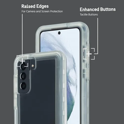 Vista 3 de Case-Mate Pelican Voyager Series - Funda para Samsung, protección contra caídas de 18 pies, color transparente