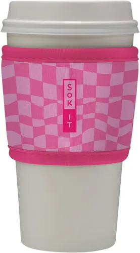 Vista 67 de Sok It HotSok Coffee & Tea - Funda de neopreno con aislamiento reutilizable (floral abstracto)