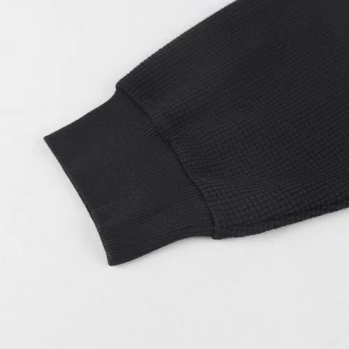 Vista 4 de JEEING GEAR Sudadera básica de manga larga para hombre, ajuste holgado, cuello redondo, para entrenamiento