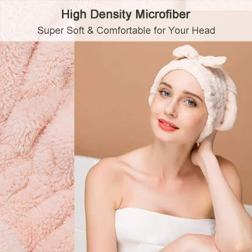 Vista 4 de Jseng Gorro Grande de Microfibra de Secado Rápido para Cabello [Nueva Actualización], Extremadamente Suave y Ultra Absorbente, Gorros de Secado