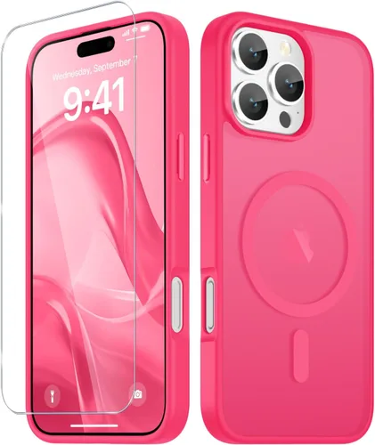 Vista 1215 de Funda para Google Pixel 10 Pro XL, cubierta magnética mate, color negro Fit for MagSafe, Screen Protector included, Shockproof Military Grade