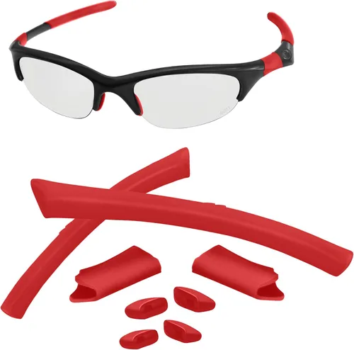 Vista 8 de Kits de calcetines de repuesto compatibles con gafas de sol Oakley Half Jacket/Half Jacket XLJ Kit de goma negra