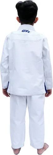 Vista 4 de G4 VISION BJJ Kids Jiu Jitsu Gi, uniforme brasileño de Jiu Jitsu para niños, cinturón blanco ligero