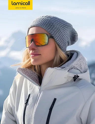 Vista 7 de Lamicall Gafas de sol deportivas polarizadas de tamaño XL para hombres y mujeres, gafas de sol grandes con protección UV400, para correr, ciclismo