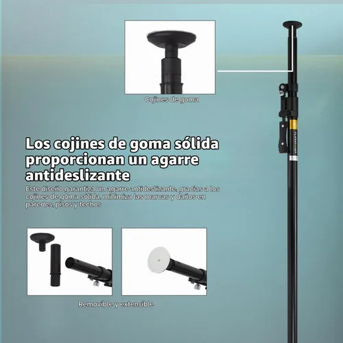 Vista 5 de Par de sistema de soporte telepolo Flashpoint Deluxe negro por Flashpoint