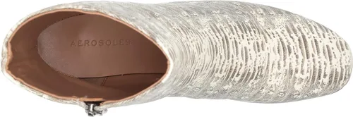 Vista 5 de Aerosoles Botines de moda para mujer, Cuero ice