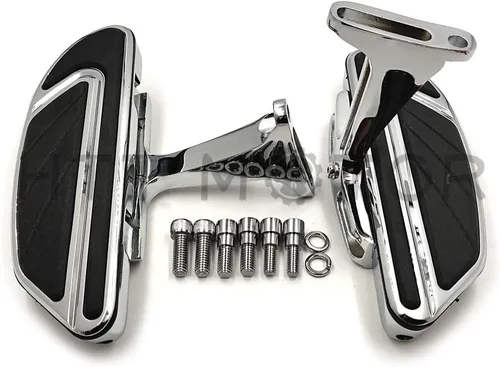 Vista 3 de MT216-123+216-109 - Soporte de montaje cromado para estribo de pasajeros compatible con Touring 1993-2019