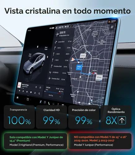 Vista 2 de Wigoo Protector de pantalla para Tesla Model Y y Model 3 2025, 15.4", HD