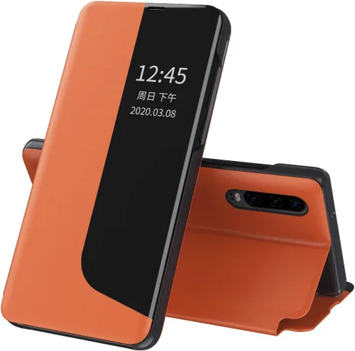 Vista 7 de Funda para Huawei P30 Pro, color negro Funda de piel con soporte, magnética, funda para teléfono para mujeres y hombres, protección a prueba