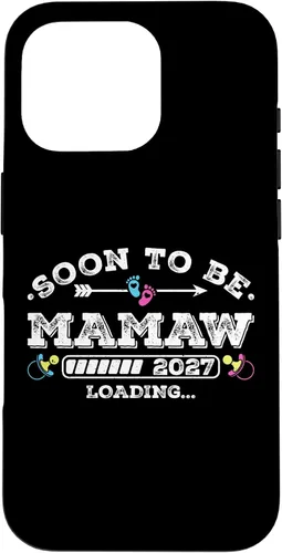 Vista 20 de Soon to Be Mamaw 2027 Loading for Pregnancy Announcement Case for iPhone XR