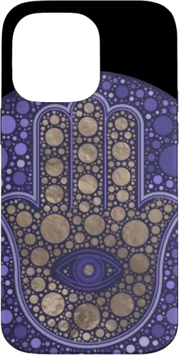 Vista 20 de Funda para iPhone 11 Purple Evil Eye and Hamsa Hand