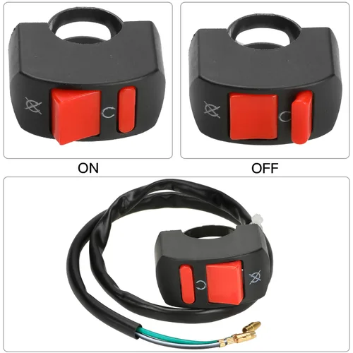 Vista 6 de YOXUFA Mini interruptor de apagado de bicicleta 7/8 Encendido y apagado para Predator 212cc 196cc 97cc Coleman CT100U CT200U BT200X Baja Warrior