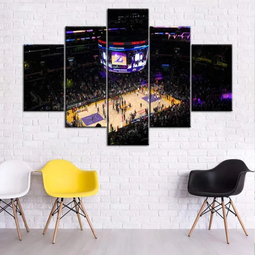 Vista 41 de Decoración de sala deportiva Memphis Grizzlies Imágenes para sala de estar, el foro FedEx en Memphis, pinturas de Tennessee, 5 piezas, lienzo, arte
