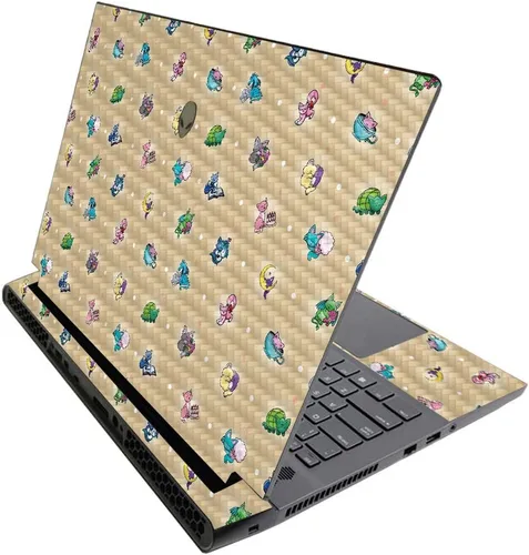 Vista 506 de MightySkins - Skin brillante con purpurina para Alienware M17 R3 (2020) y M17 R4 (2021) - Diversión de los años 90 Acabado duradero con purpurina