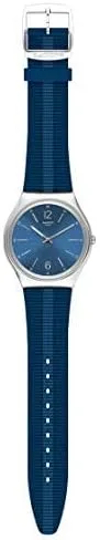 Vista 2 de Swatch Bienne by Day Reloj de cuarzo con esfera azul SS07S111 para hombre, Azul, Movimiento de cuarzo