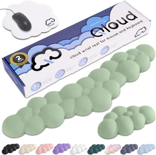 Vista 13 de Create-ables Qloud Cloud Reposamuñecas para Teclado Reposamuñecas para Teclado de Computadora Almohadilla, Reposamuñecas para Teclado Cloud
