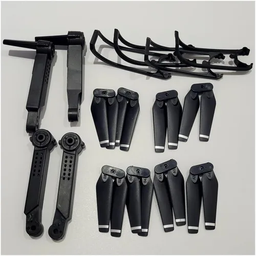 Vista 6 de Fit for E99 PRO 2 Mini Drone Spare Part Motor Arm Shell/Propeller/Protective Frame/Gears/Blade Clip Part DIY Accessory(12PCS Blade Guard)