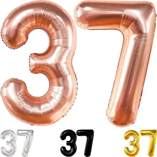 Vista 9 de KatchOn, Globo plateado de 40 pulgadas, decoraciones de cumpleaños para hombres y mujeres