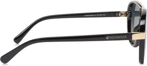 Vista 3 de Rocawear Modern UV Protective Aviator Shield Sunglasses