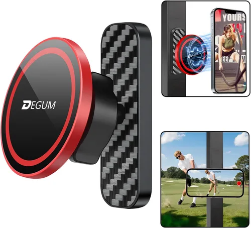 Vista 8 de DEGUM Soporte magnético para teléfono para carrito de golf, compatible con MagSafe iPhone 17 Pro Max Air serie 16, 15, 14, 13, 12, para aplicaciones