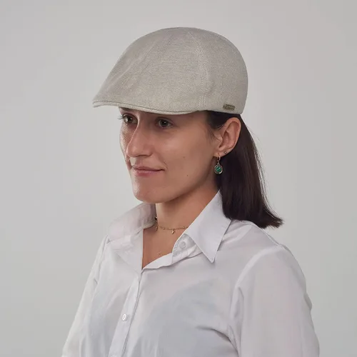 Vista 6 de Sterkowski Rusty Cap Gorra de pico de pato 100% lino para hombres y mujeres Gorra ligera transpirable de 6 paneles sin forro