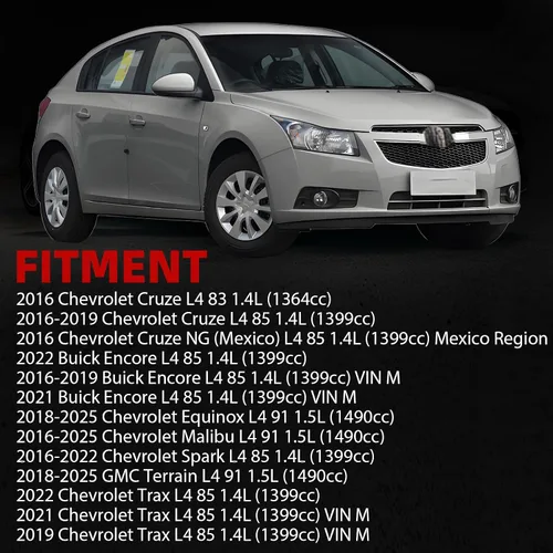 Vista 2 de MITZONE Conjunto de carcasa de termostato de refrigerante de motor de aluminio compatible con Chevy Cruze 2016-2019 Equinox 2018-2025 Buick Encore