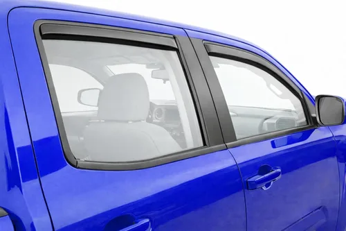 Vista 3 de Protectores de lluvia en canal 2015-2026 para Ford F150 SuperCrew Deflectores de visera de ventana lateral (solo cabina de tripulación) XL STX XLT