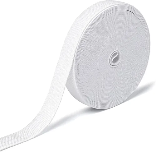 Vista 17 de Airisoer Banda elástica de 1/2 pulgada para costura, bandas elásticas de alta elasticidad de 12 yardas para cinturas, pantalones, ropa y Negro