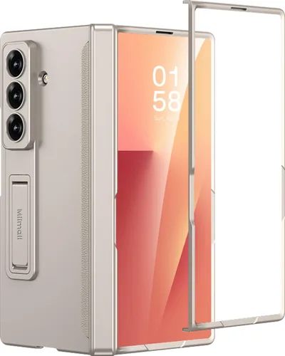 Vista 17 de Miimall Funda compatible con Samsung Galaxy Z Fold 5, [bisagra magnética de protección completa] [protector de pantalla integrado]