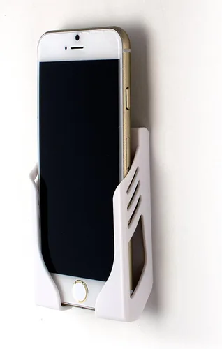 Vista 9 de Dockem Soporte de pared sin daños para iPhone: 14, 13, 12, 11, Pro, Plus, Mini, Pro Max, SE 2/3, XS/X, XS Max, XR, 8/7, 8/7+, S22, S21, S20: 3M Negro