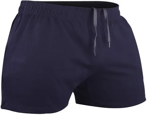 Vista 16 de Muscle Alive Pantalones cortos de correr para hombre con bolsillos, ropa atlética, algodón de rizo francés con 3 o 5 pulgadas