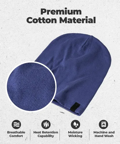 Vista 2 de Gorro cálido y holgado Gorro diario deliciosamente suave en cuchillo fino