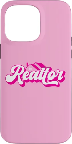 Vista 21 de iPhone 12 Pro Max Agente de Bienes Raíces Mujer Rosa Caso