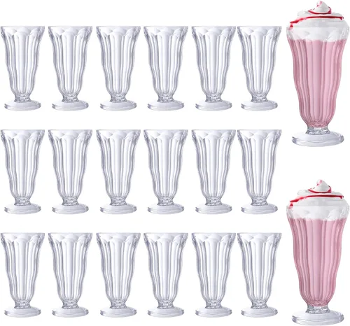 Vista 8 de Mifoci - 6 vasos de batido de 16 onzas, vasos de soda anticuados