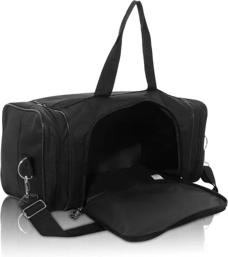 Vista 6 de Bolsa de lona, de DALIX, para el gimnasio, para viajar, 17 pulgadas