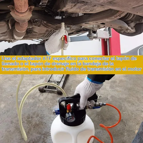 Vista 4 de YSTOOL Juego de dispensador extractor de fluido neumático 10L ATF Kit de herramientas de recarga para cambio de aceite en transmisión del motor