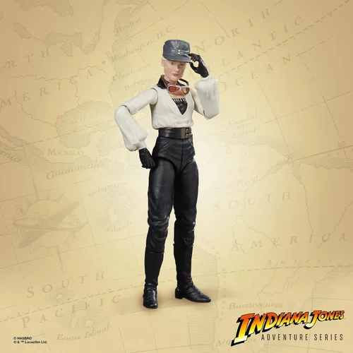Vista 6 de Indiana Jones and The Last Crusade Adventure Series Dr. Elsa Schneider Figura de acción, figuras de acción de 6 pulgadas, juguetes para niños a