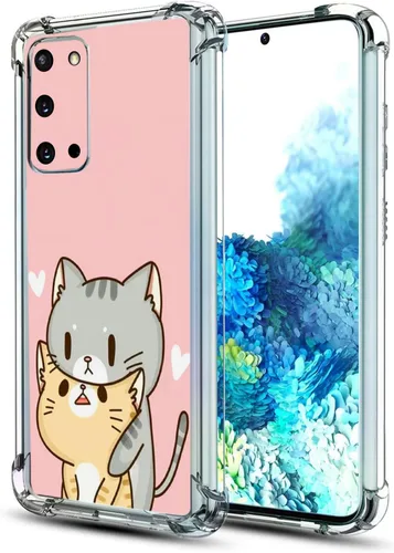 Vista 19 de Funda para Galaxy S20 FE 5G, protección contra caídas de flores de mariposa azul, a prueba de golpes, carcasa protectora de cuerpo completo